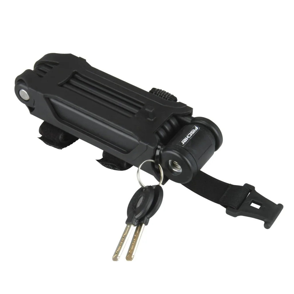 Folding lock with holder