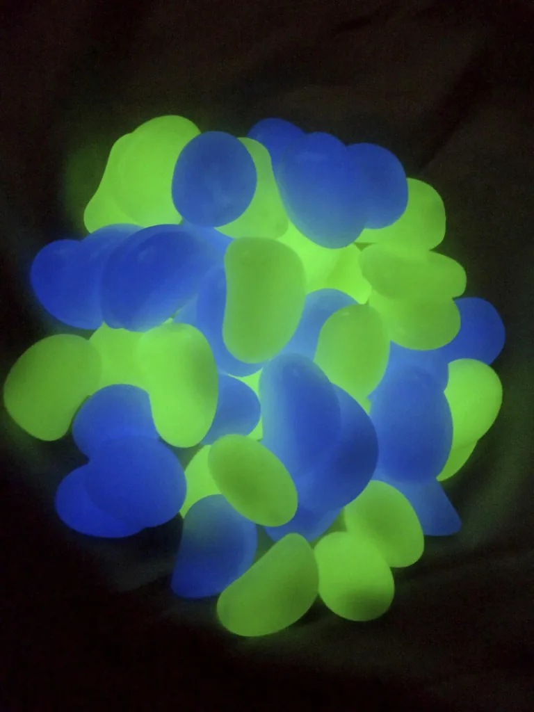 Luminous pebbles, XXL size, 50 pieces