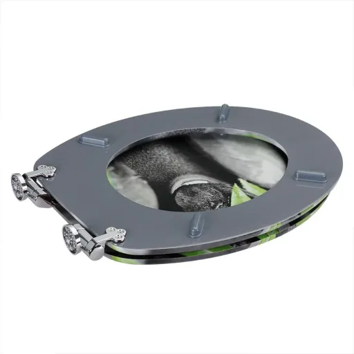 MDF toilet seat and wing with damping mechanism