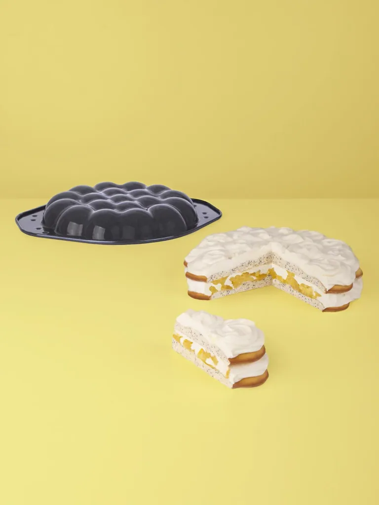Cloud Sun Enamel Baking Pan, 30 x 35 x 4 cm with Recipes