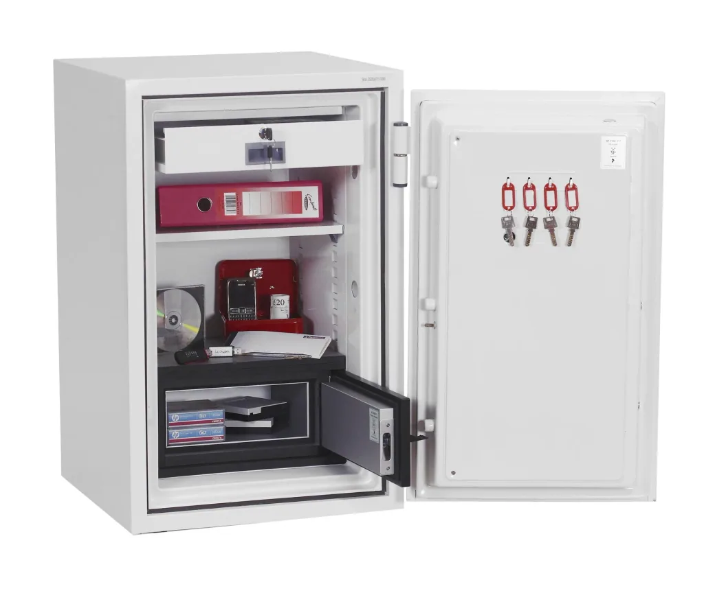 Data protection safe Datacombi size 2 with key lock