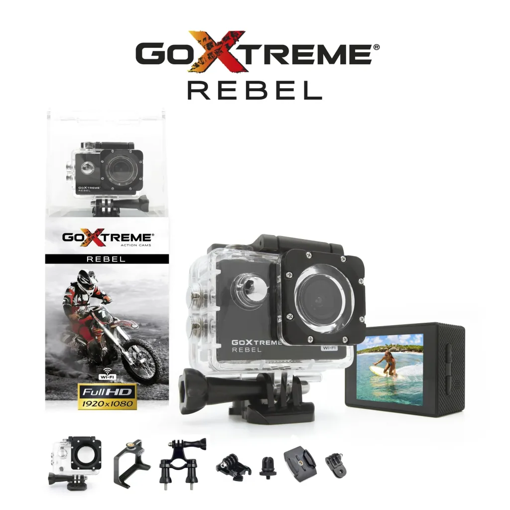Actioncam Rebel, 140° wide angle, waterproof up to 30m, 1MP sensor