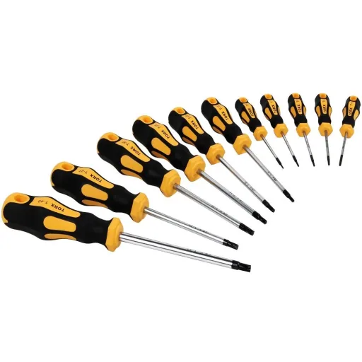 11-piece hex screwdriver set - chrome vanadium steel