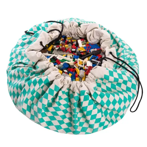 Play & Go game bag print diamonds green