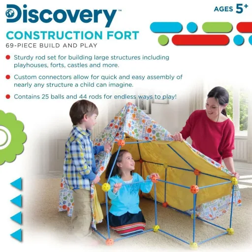 Discovery Children's Construction Kit - Tent - Fort - 69 pieces