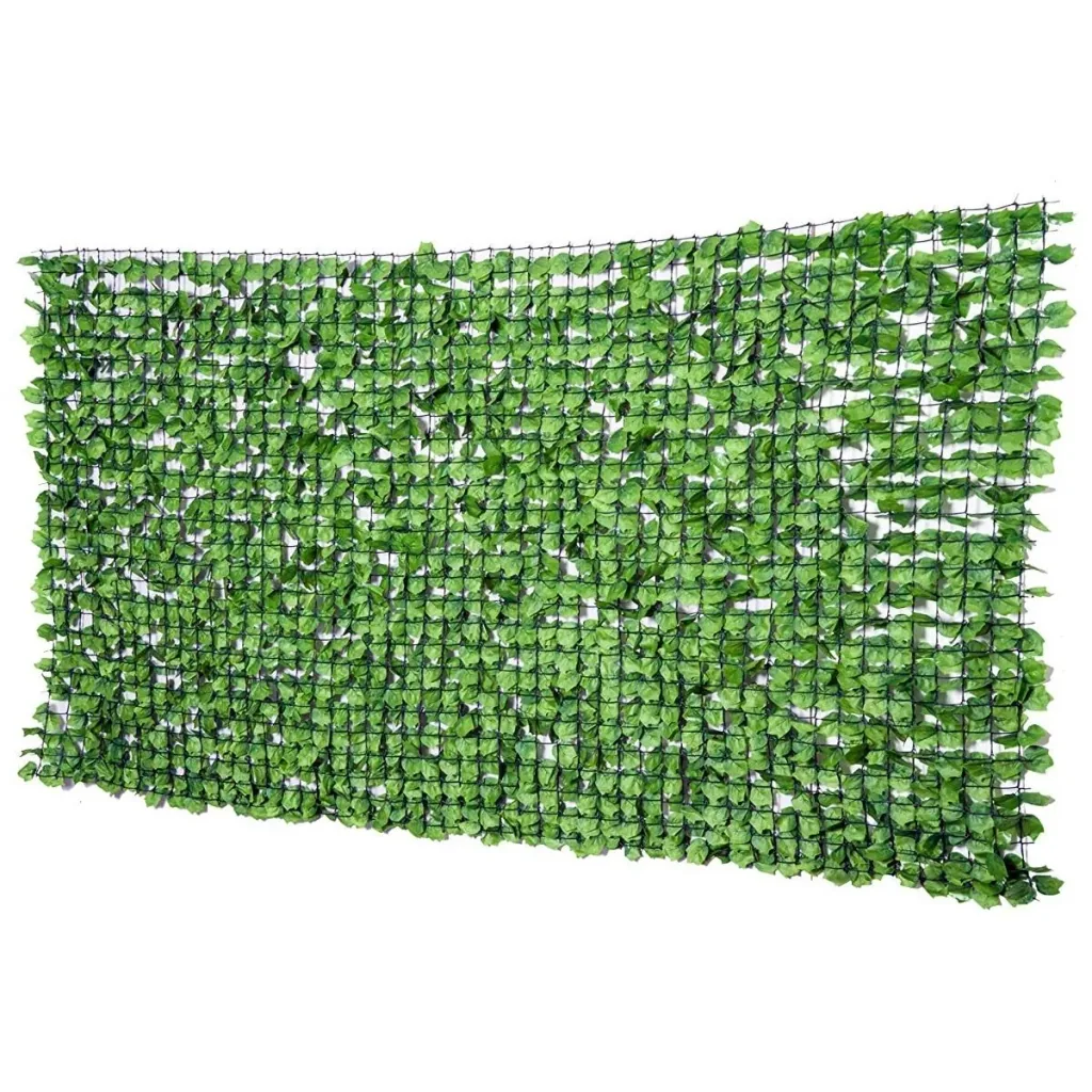 Privacy Screen Artificial Hedge Wall Decoration 1.5x3m Light Green