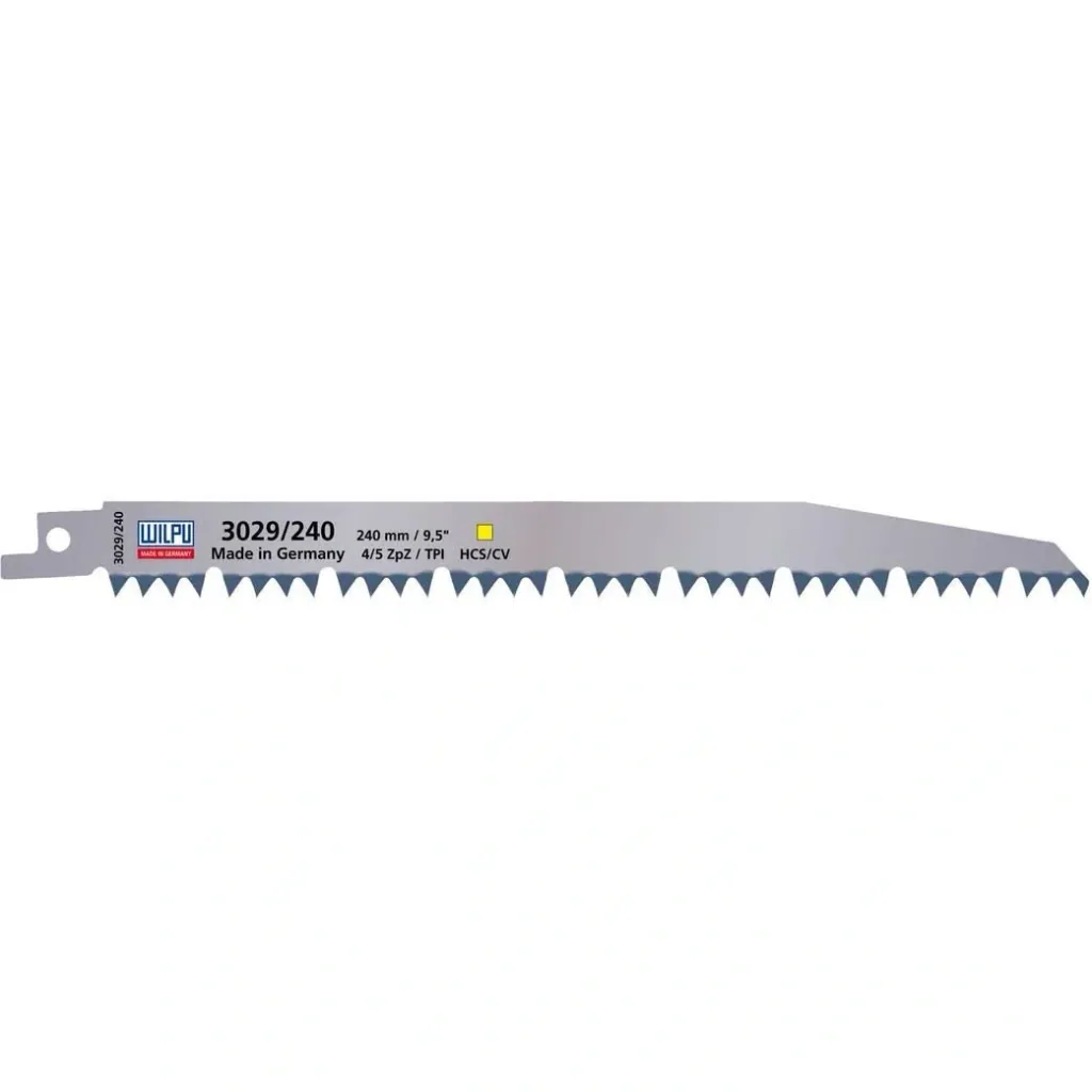 Reciprocating saw blade set 3-piece for wood