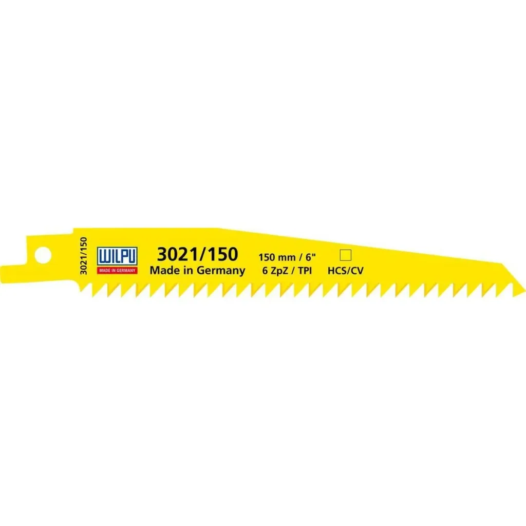 Reciprocating saw blade set 3-piece for wood