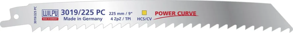 Reciprocating saw blade set 3-piece for wood