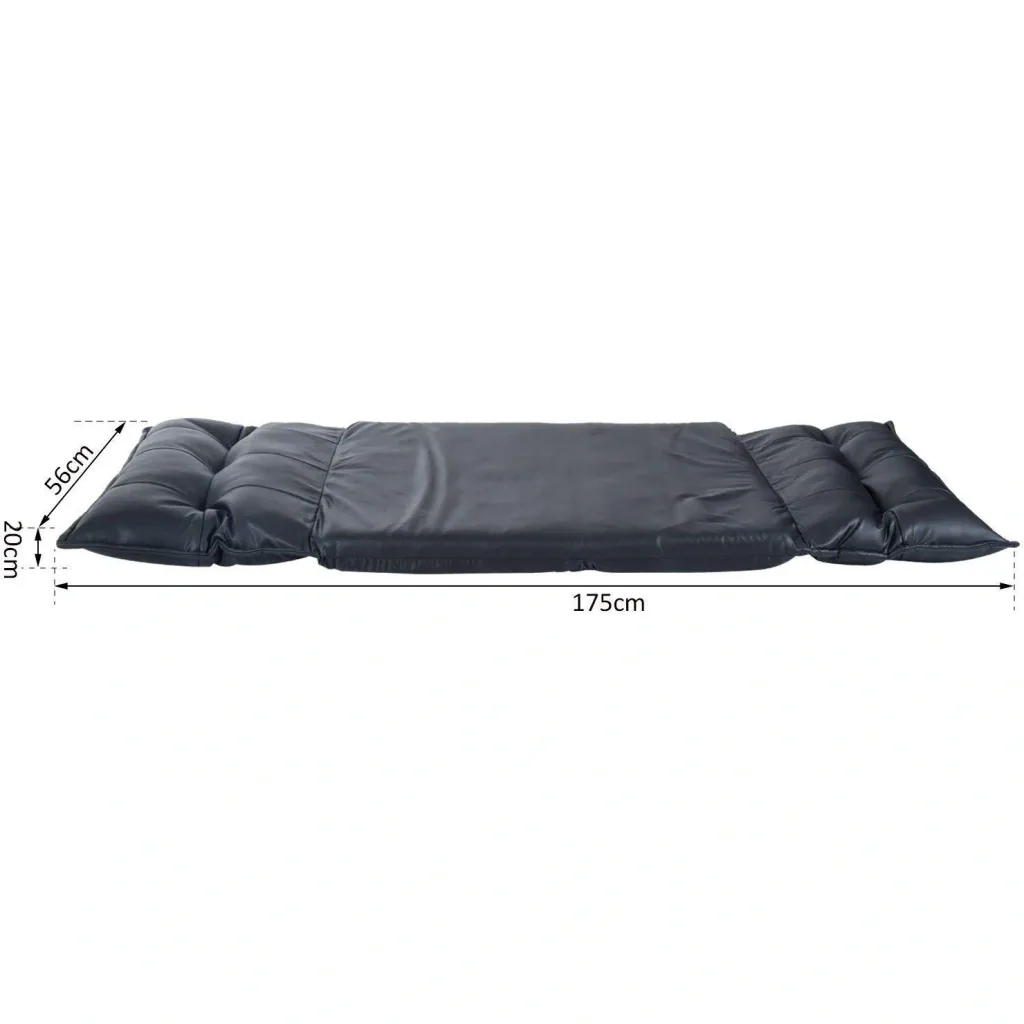Sleeping chair folding mattress folding mattress PU black
