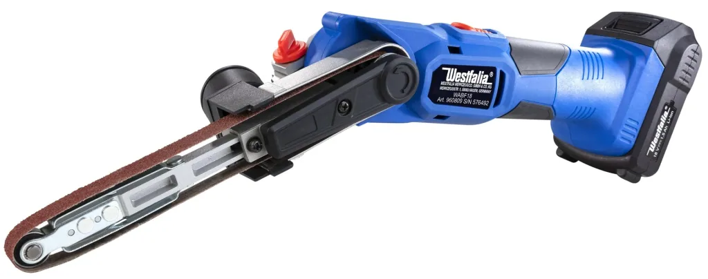 Cordless band file WABF18 18V Li-Ion set with battery and charger