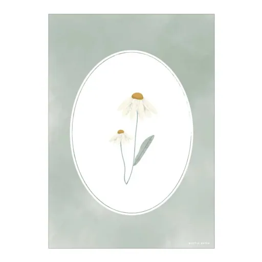Little Dutch Poster Kamille Oliv "Wild Flowers" on two sides