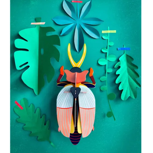 Studio Roof 3D rhino beetle cardboard