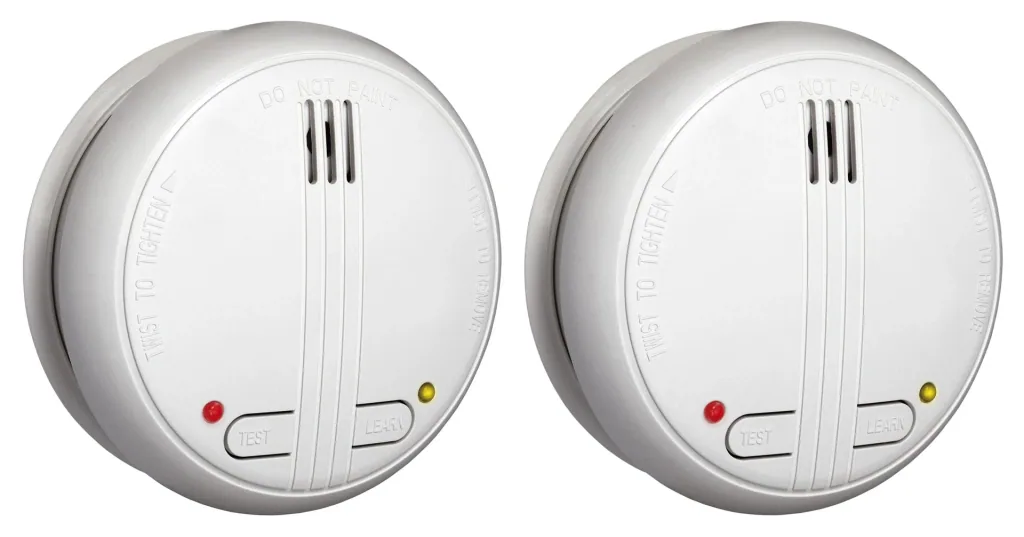 Linkable wireless smoke detector - pack of 2