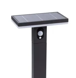 Solar LED Stand ARIANE with sensor black, 3.3 watts, 210 lm, warm white
