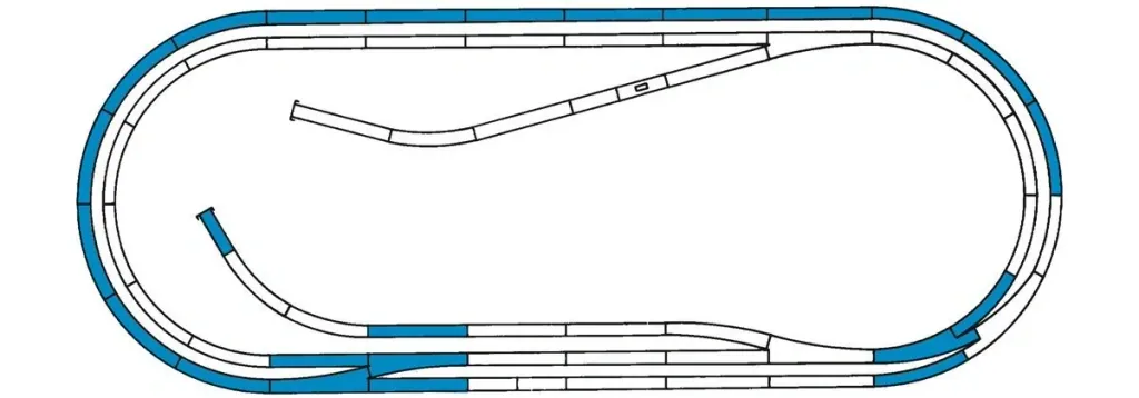 ROCO LINE track set D (tracks with bedding)