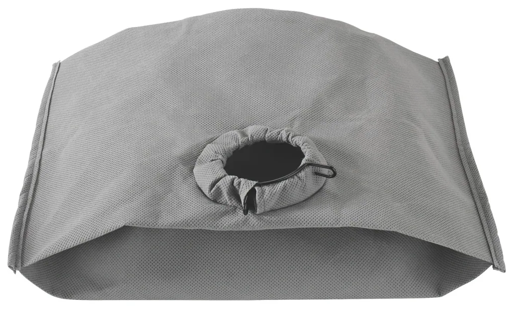Dust bag for HD2P extraction system