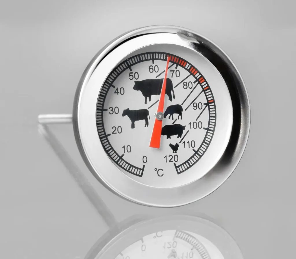 Roasting thermometer 0-120°C stainless steel