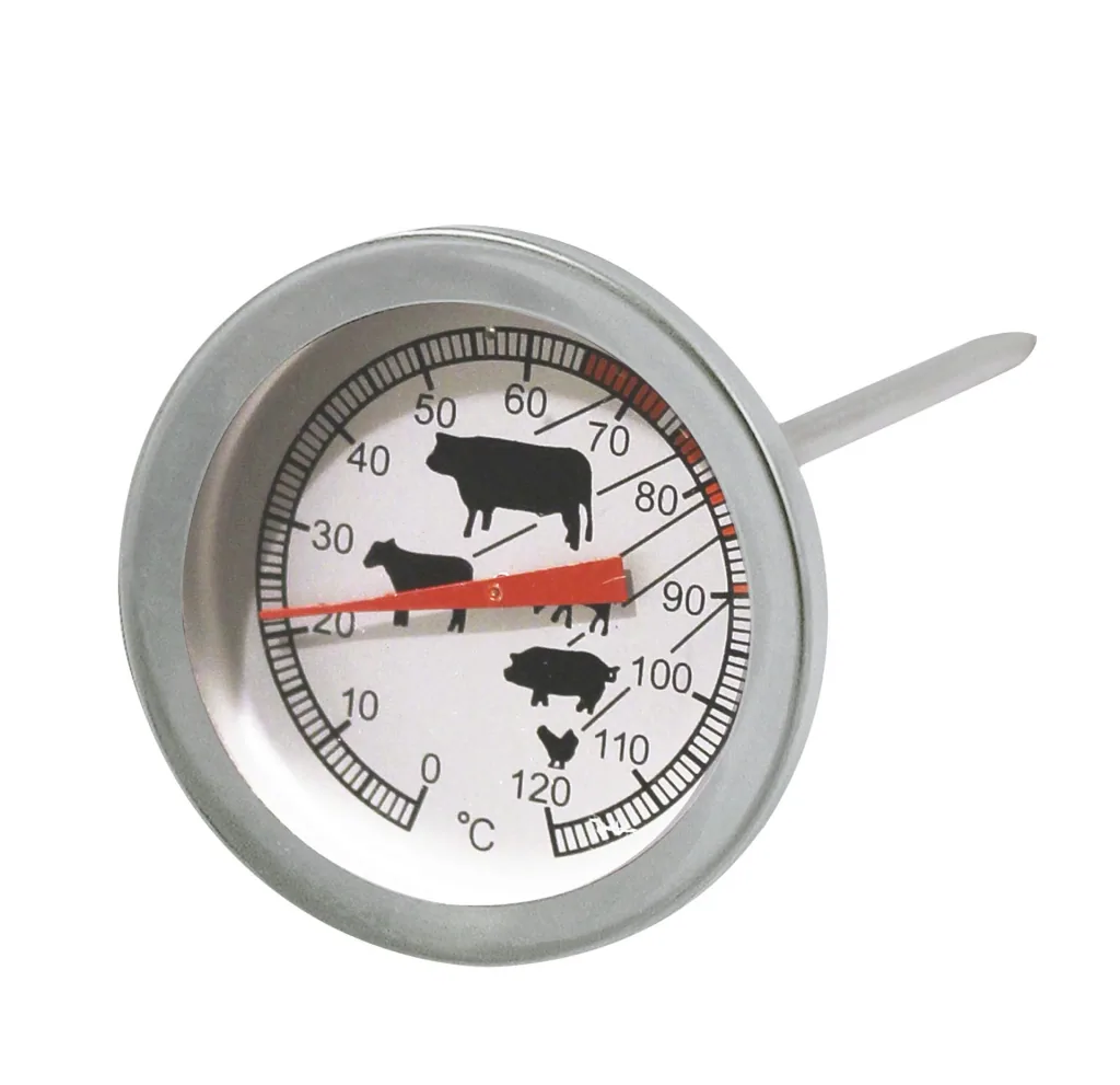 Roasting thermometer 0-120°C stainless steel