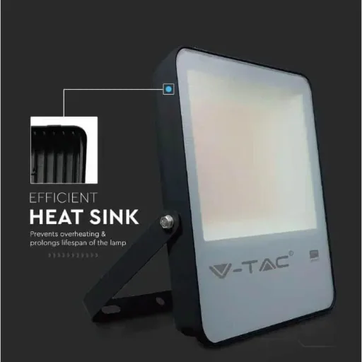 VT-32 LED Floodlight - 30 W - 4100 Lm - 4000K - Black - Extra Efficient