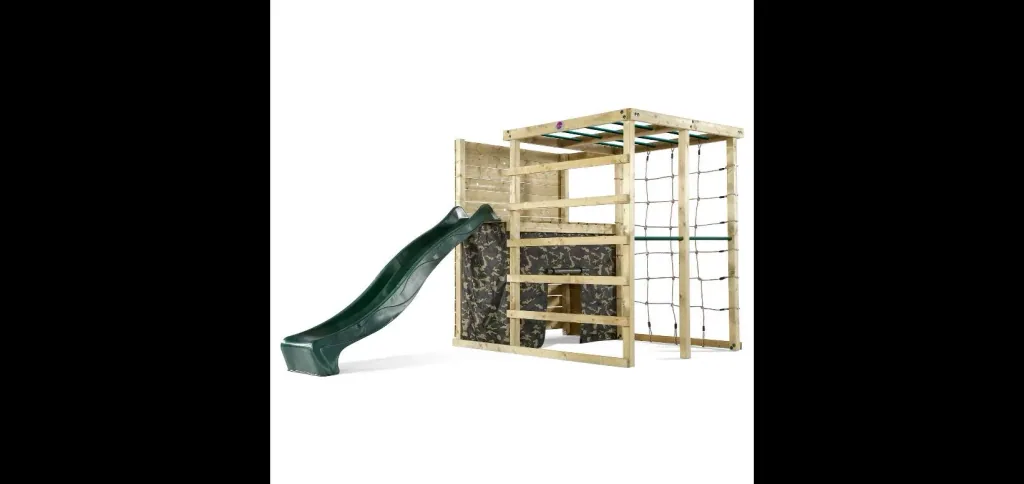 Wooden climbing cube, outdoor climbing cube, children, climbing wall, climbing net, monkey bar, trapeze bar, slide