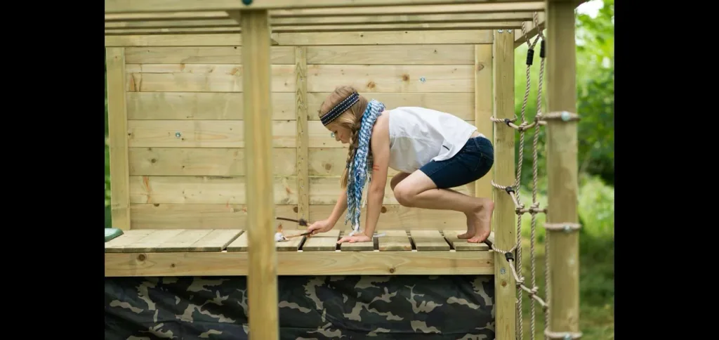 Wooden climbing cube, outdoor climbing cube, children, climbing wall, climbing net, monkey bar, trapeze bar, slide