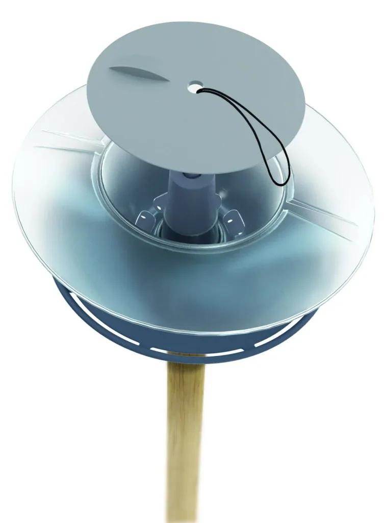 Birdhouse ROUND, stone grey
