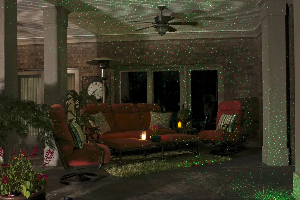 Laser light system Star Shower with sensor