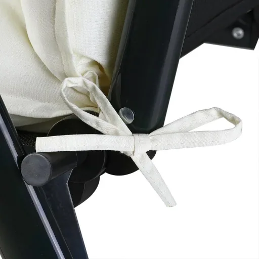 Seat cushion set of 6 Cozy Vanamo cream 129x53x10cm