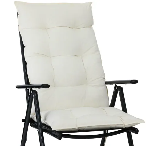 Seat cushion set of 6 Cozy Vanamo cream 129x53x10cm