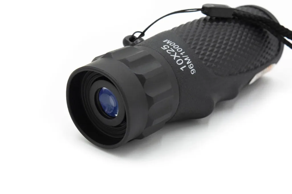 Monocular with eyepiece adjustment, black