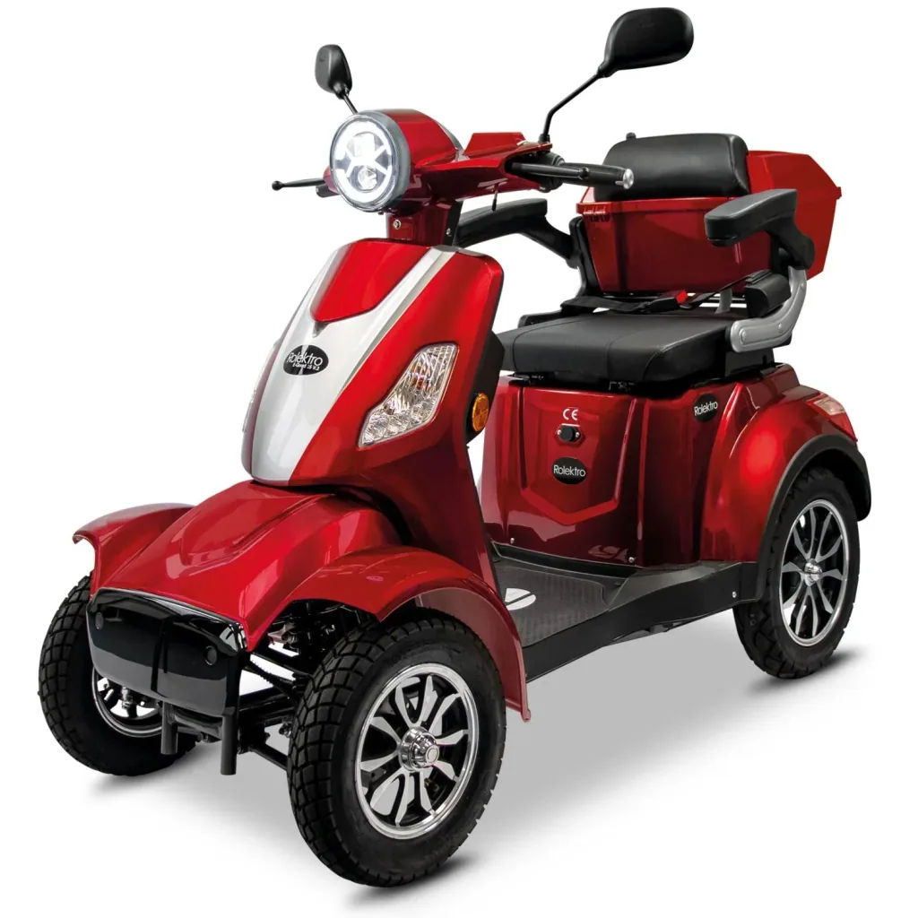E-Quad 25 V3 Lithium Rot, 1,000 Watt + drink holder