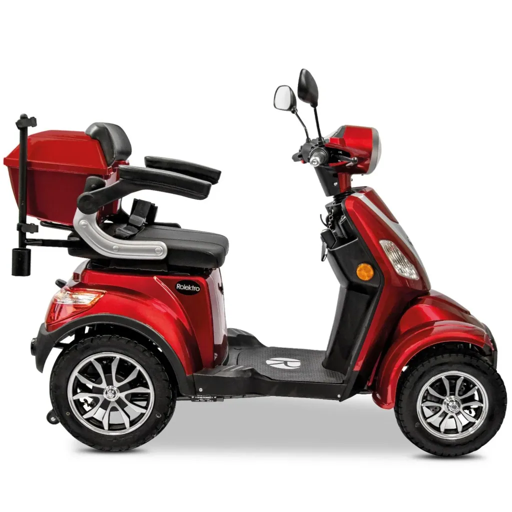 E-Quad 25 V3 Lithium Rot, 1,000 Watt + drink holder