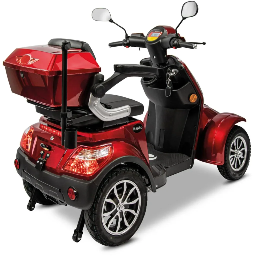 E-Quad 25 V3 Lithium Rot, 1,000 Watt + drink holder
