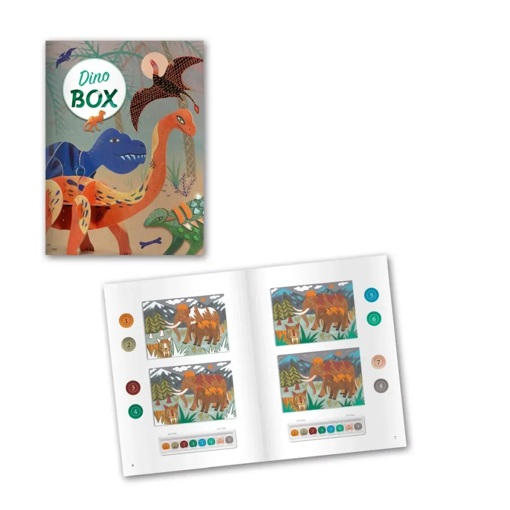 Djeco Craft Set, Creativity Set, Multi Activity Kit - Dinosaurs