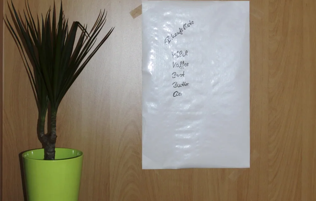 Blackboard film including pen
