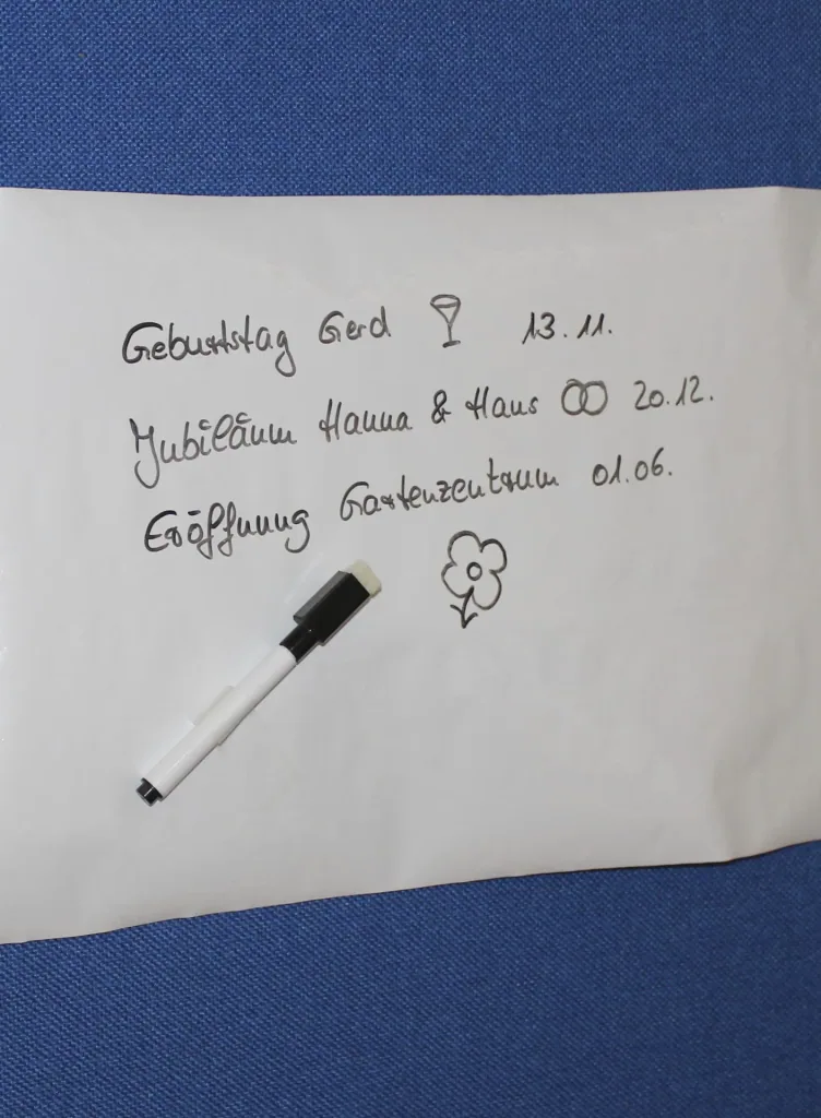 Blackboard film including pen