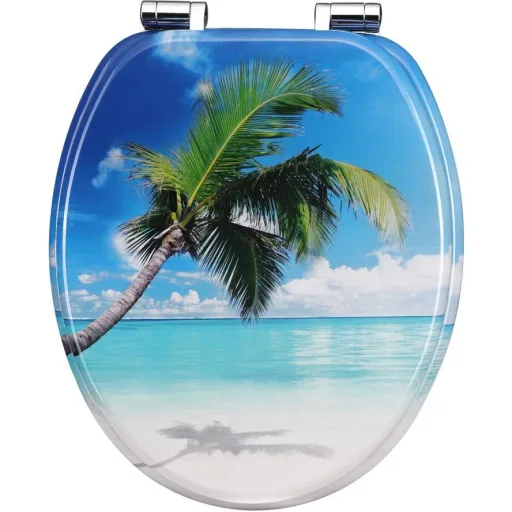 MDF toilet seat with soft close Beach