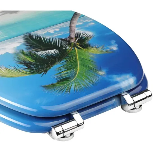 MDF toilet seat with soft close Beach