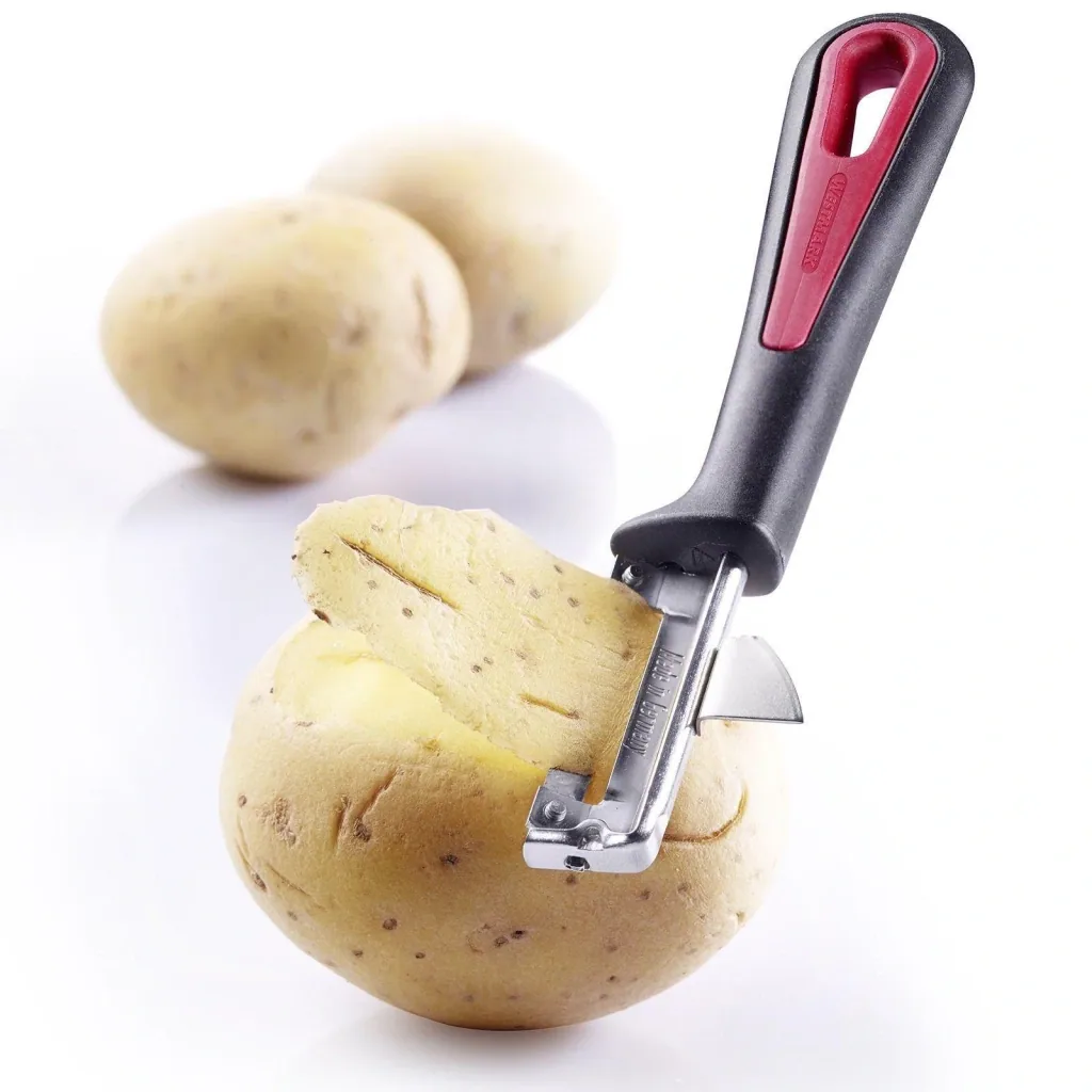 Peeler with cutter “Gallant”, right-handed, stainless steel