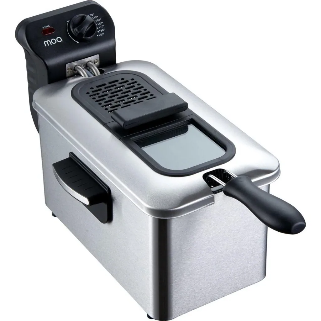Deep fryer - Deep fryer - 3 liters - 2000 watts - Silver