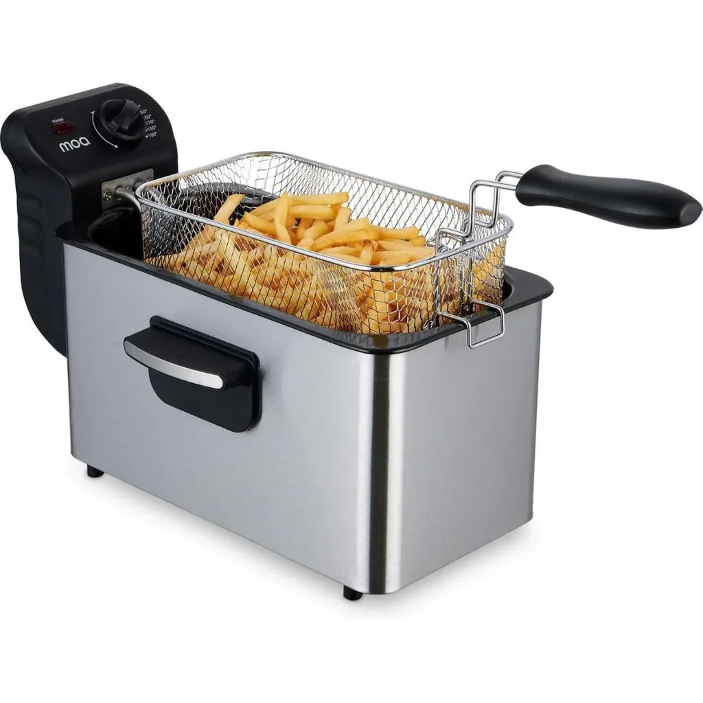Deep fryer - Deep fryer - 3 liters - 2000 watts - Silver