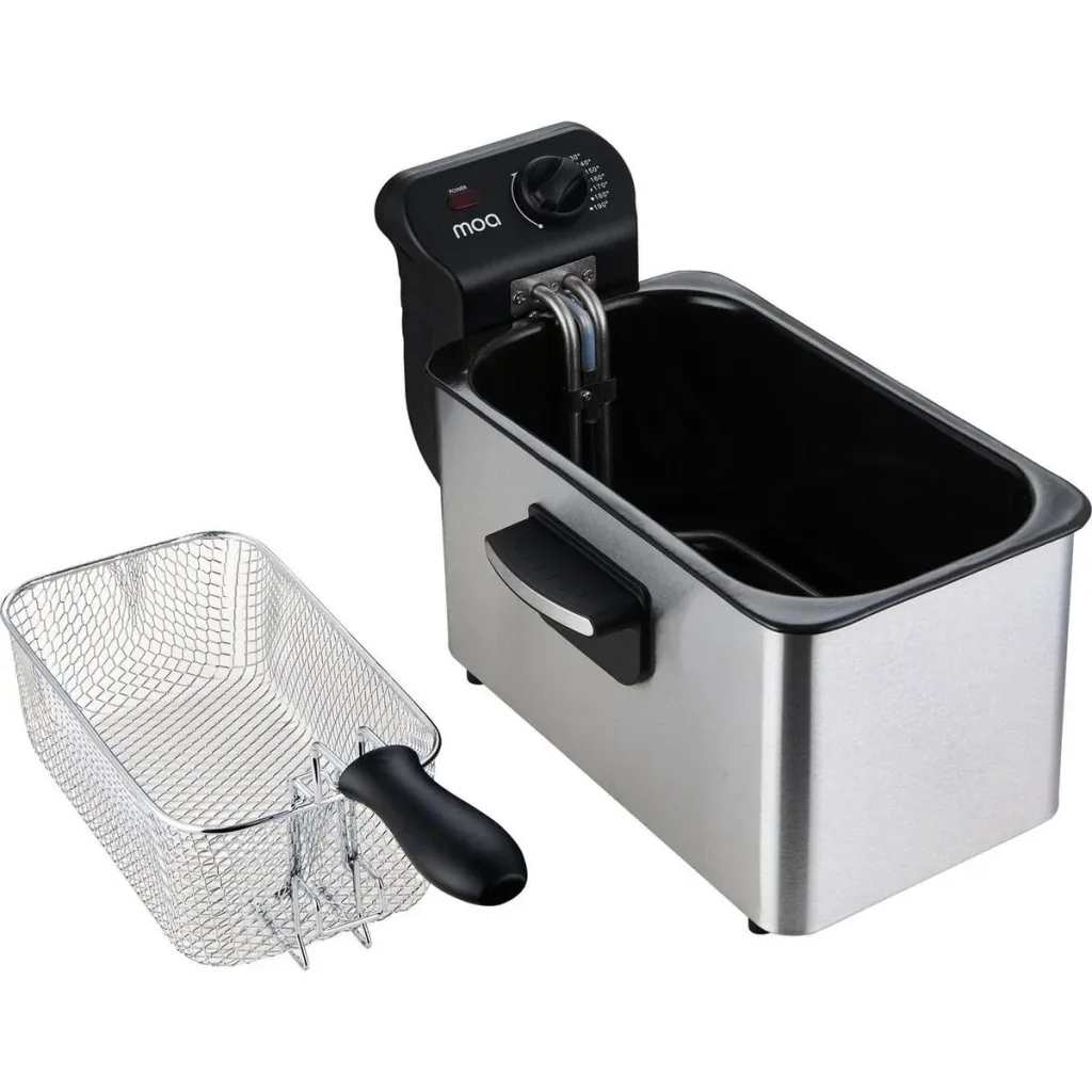 Deep fryer - Deep fryer - 3 liters - 2000 watts - Silver