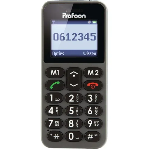 Mobile phone 1.8" large button phone dark gray
