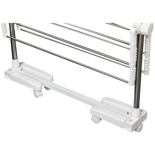 Mobile laundry rack / laundry tower with 3 foldable levels
