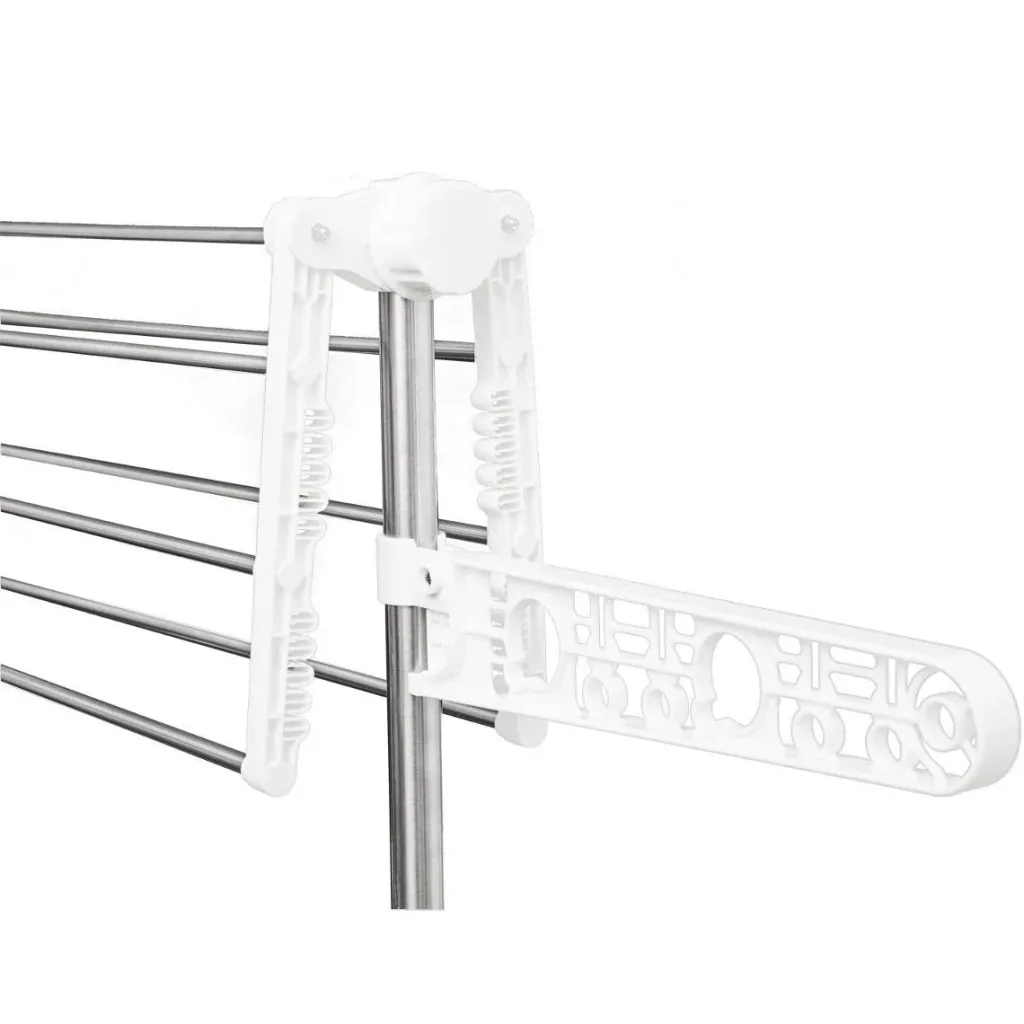 Mobile laundry rack / laundry tower with 3 foldable levels