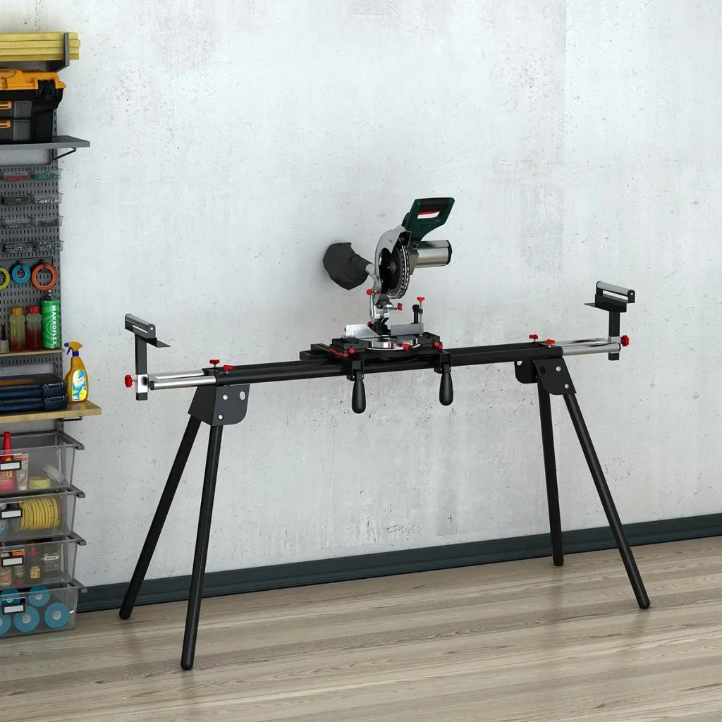Work table for miter saws