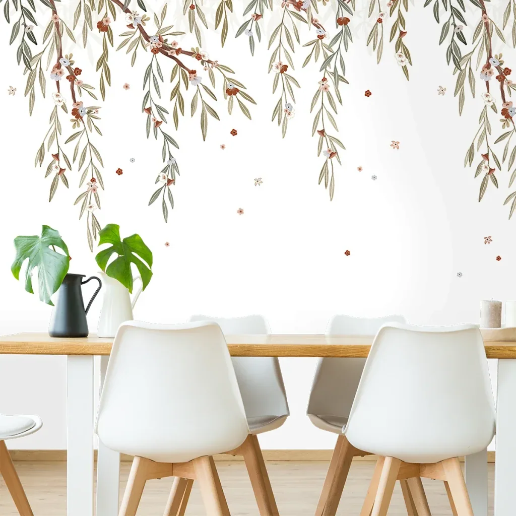 Lilipinso wallpaper, children's room wall design, panorama, flowering eucalyptus