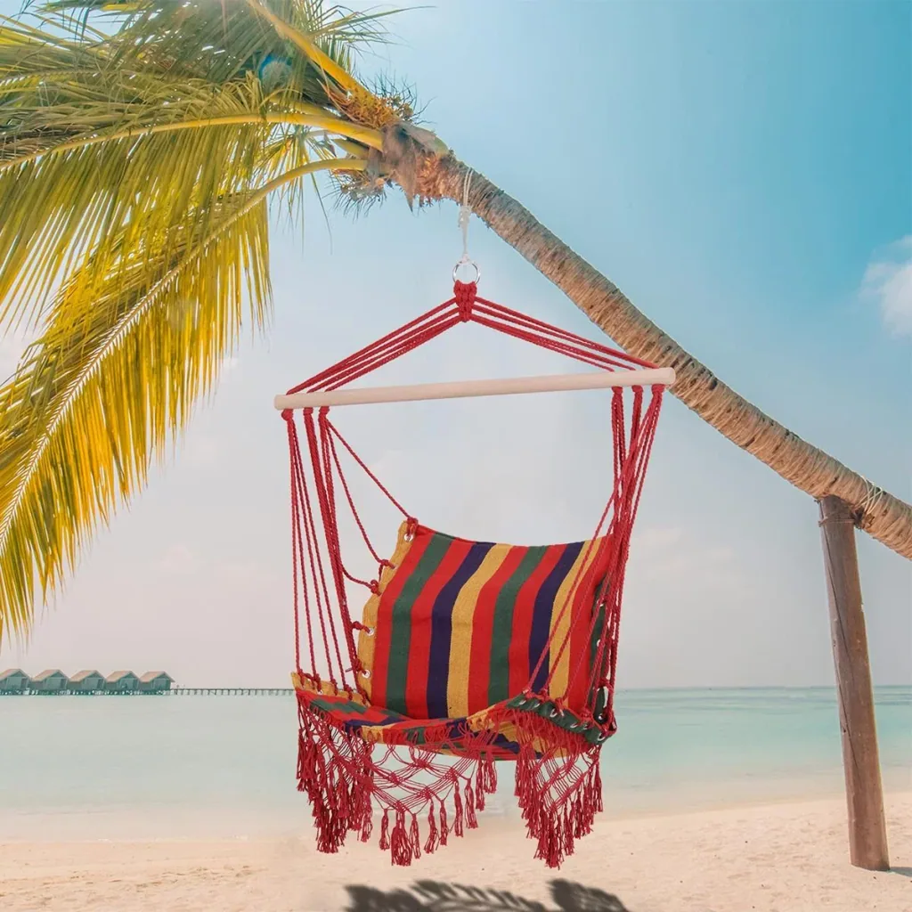 Hanging chair colorful