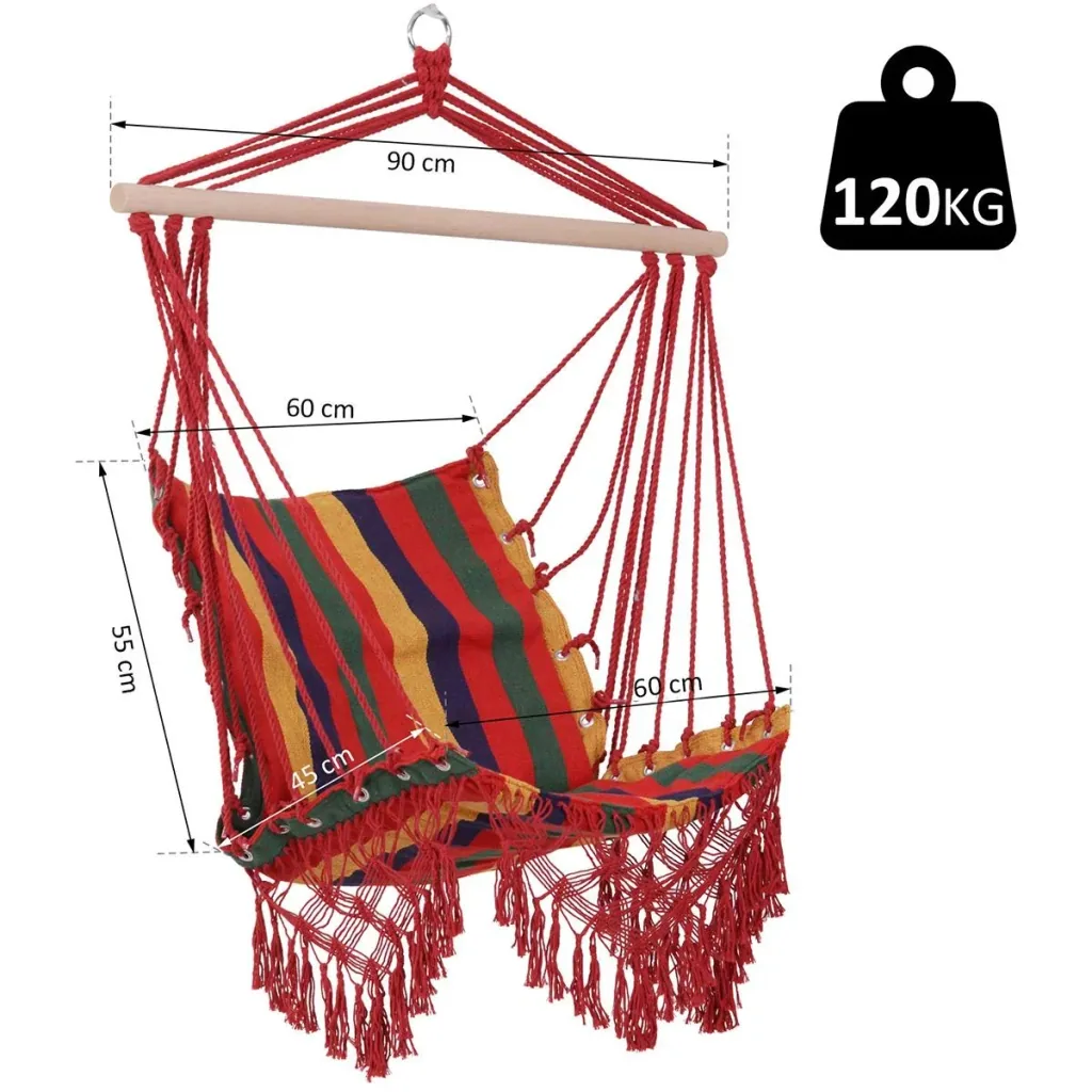 Hanging chair colorful